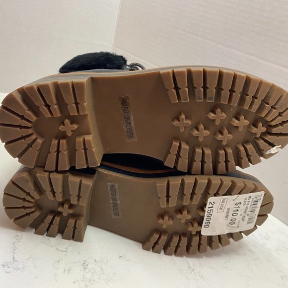 Madden Girl Black Lace Up Boots - Picture 6 of 7